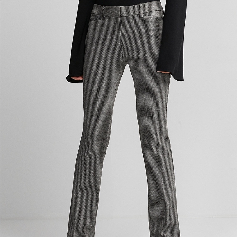 Black and White Pattern Dress Pants